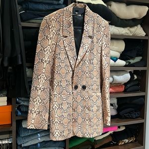 Oversized Anine Bing snake print blazer